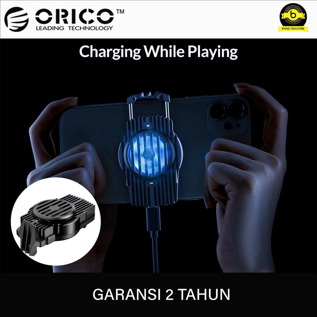 Phone Cooler Fan ORICO Pendingin Handphone RGB Light 7000 RPM - X5 cooler hp gaming kipas pendingin 