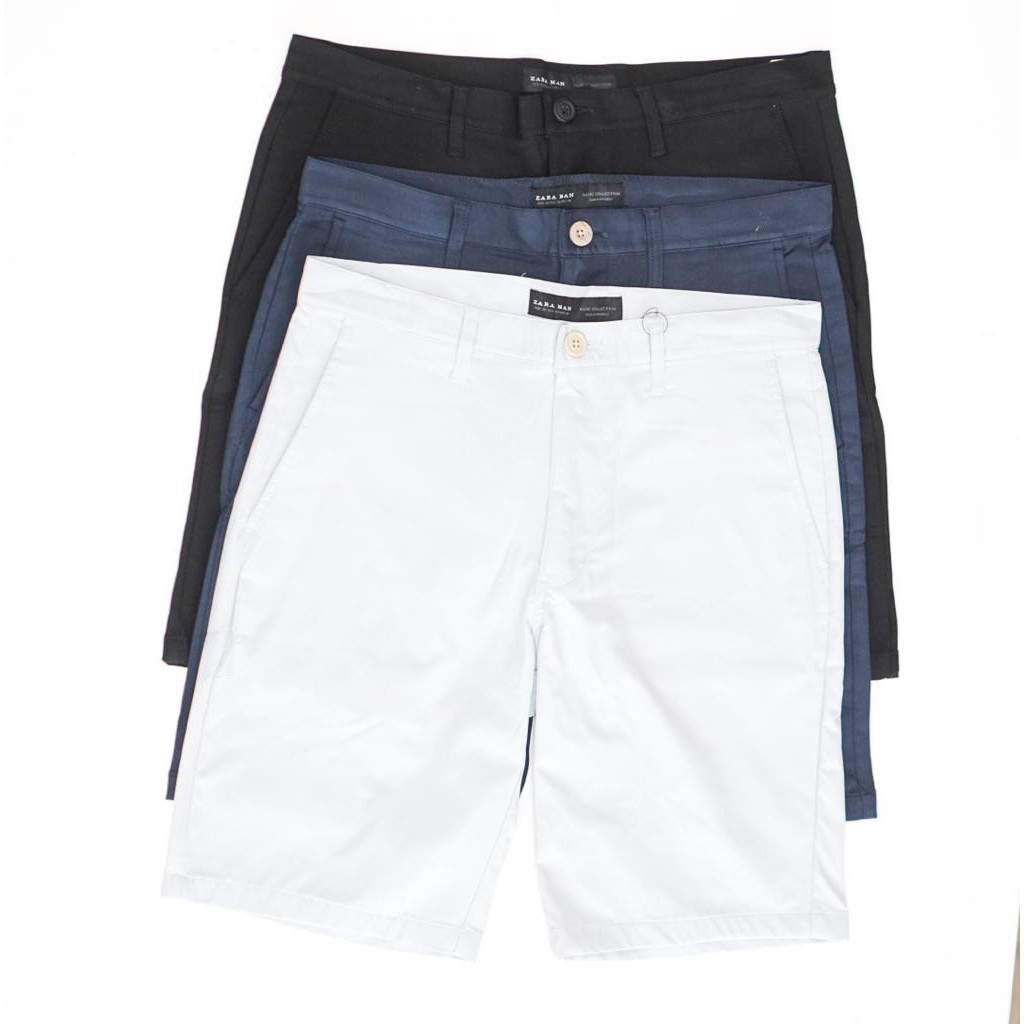 CELANA PENDEK PRIA ZARA MAN ( ZARA MAN BASIC SHORT PANTS )