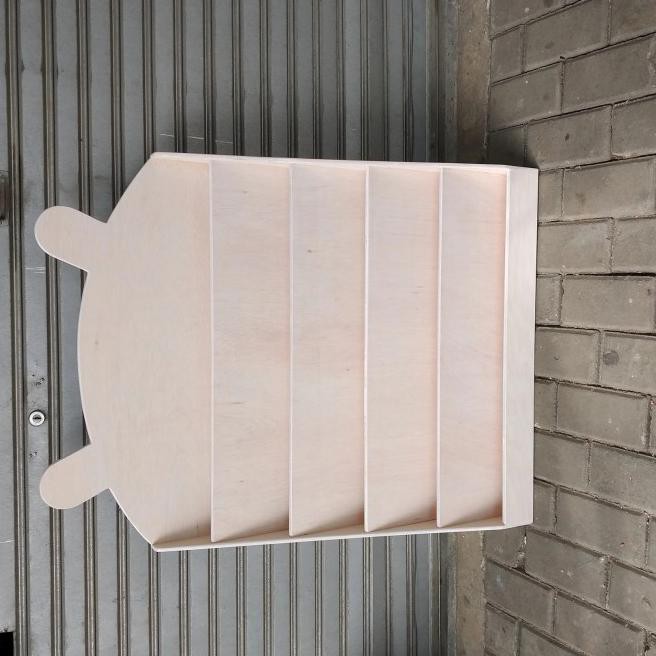 

bear head bookshelf-rak buku 5 susun montessori - natural