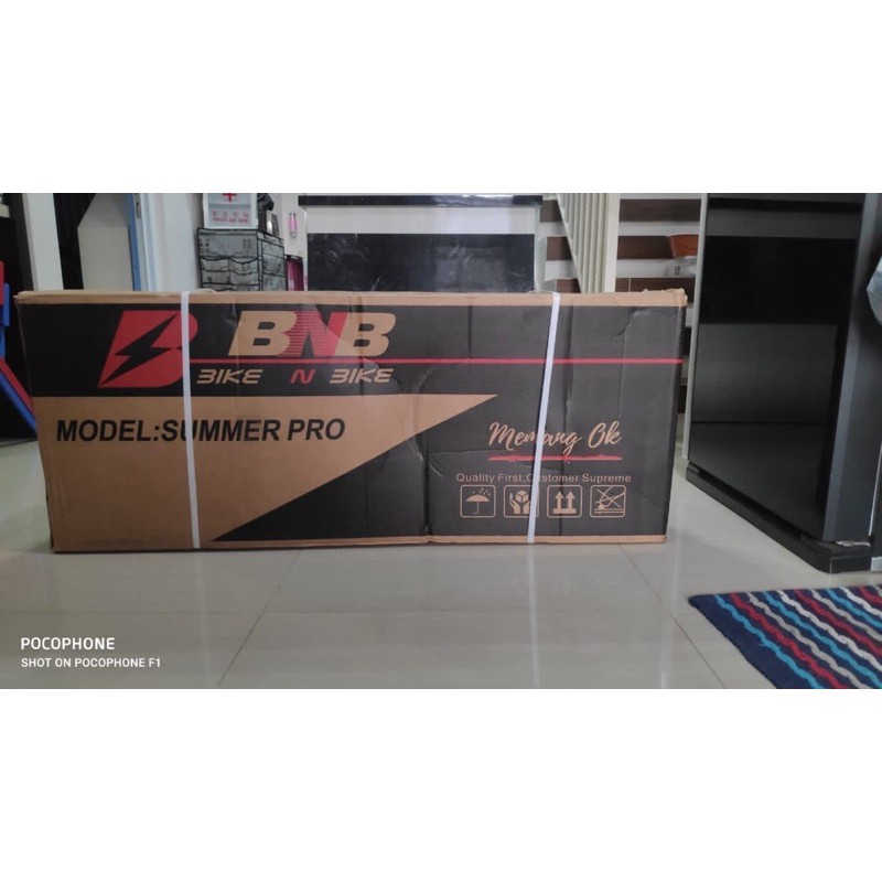 sepeda lipat bnb summer Pro 9sp Black Jangkrik