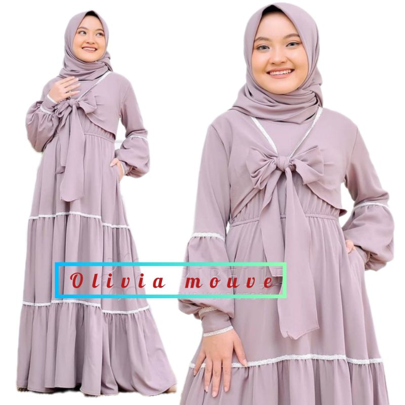 Dress Kids termurah / Baju Gamis Anak Remaja Perempuan /gamis anak tanggung olivia kids