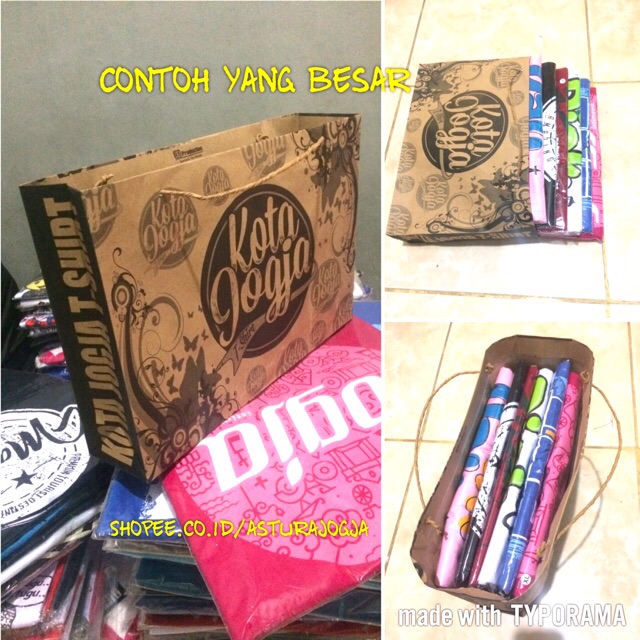 

AQE467 Paper bag khas jogja || tas kertas oleh oleh yogya