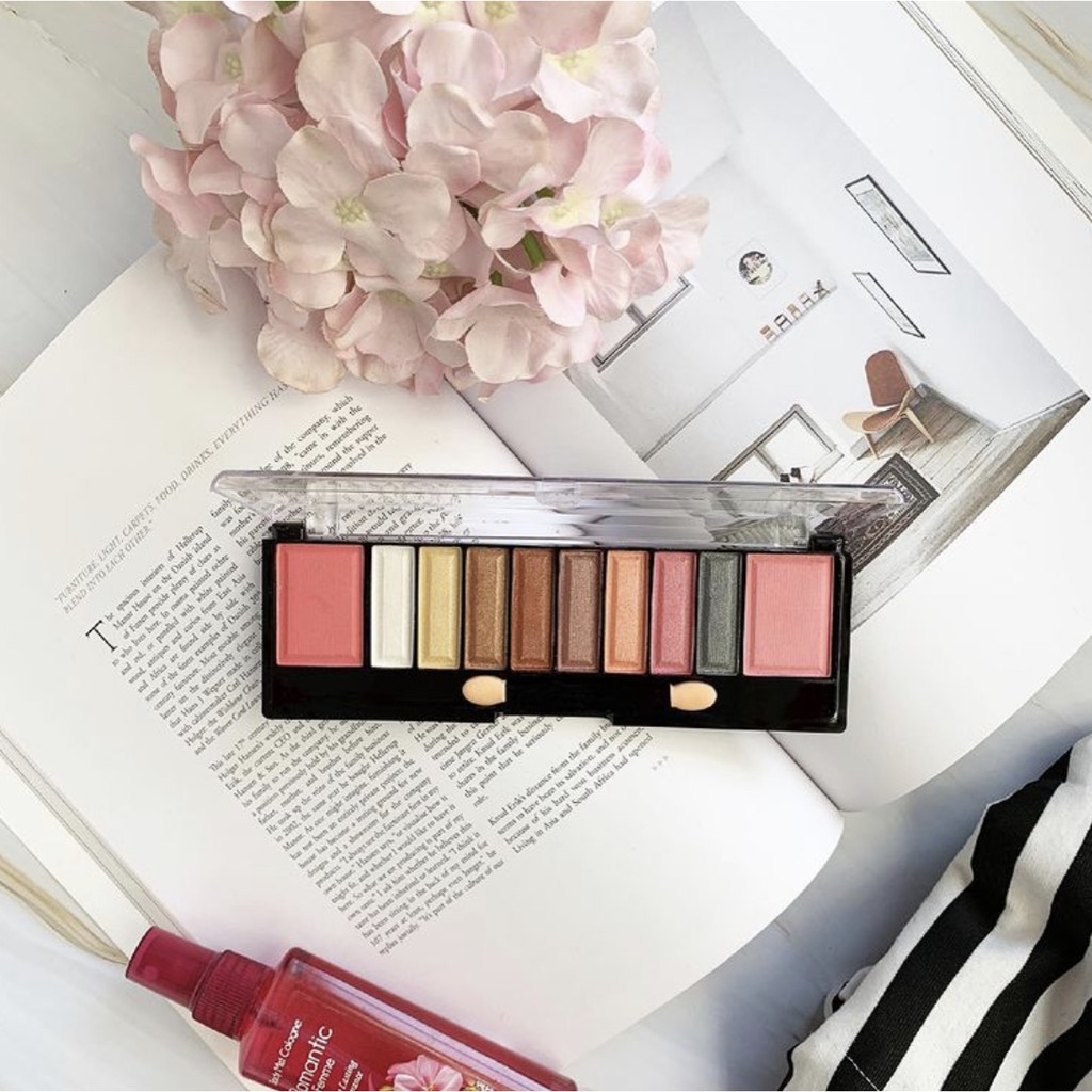 Eyeshadow Implora 2 In 1 Pallet + Blush On 10 dan 13 Warna The Beauty Of The Eyes Original Bpom