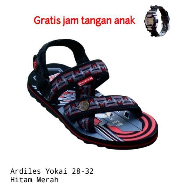  Sandal  Anak Ardiles  Goril Original  size 28 37 Bonus jam 