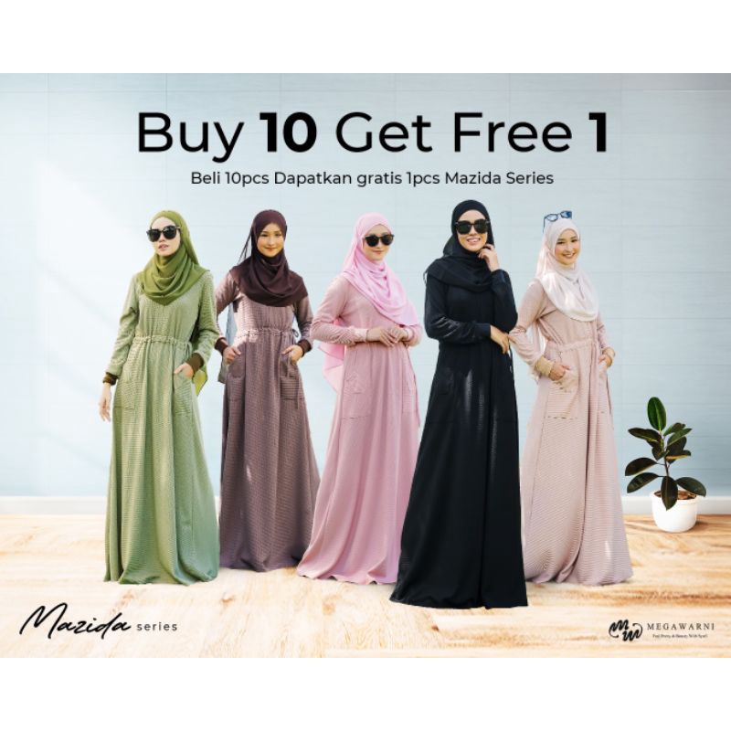 [MEGAWARNI] DRESS SET/GAMIS SET " MAZIDA SET " By megawarni