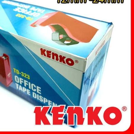 

☄ Tape Dispenser KENKO TD-323 Tempat Isolasi Besar Kecil Selotip Lakban - Hitam ♞