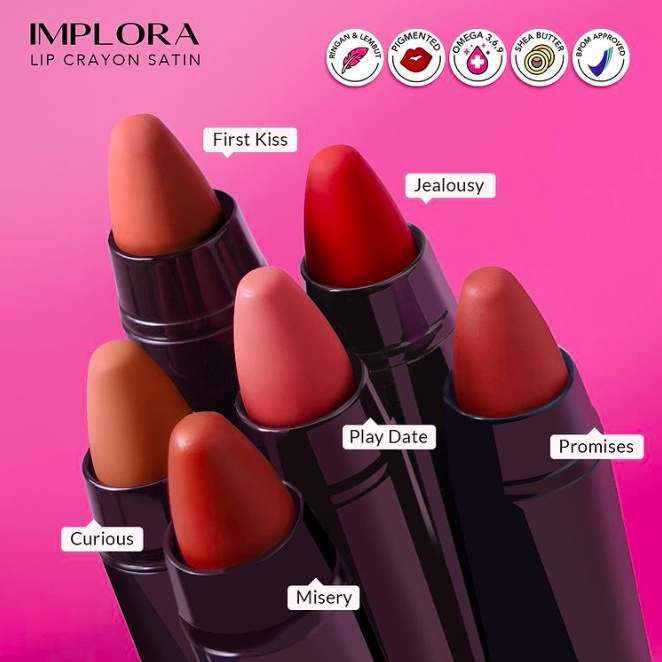 Implora Lip Crayon Satin | lipstik lipstick