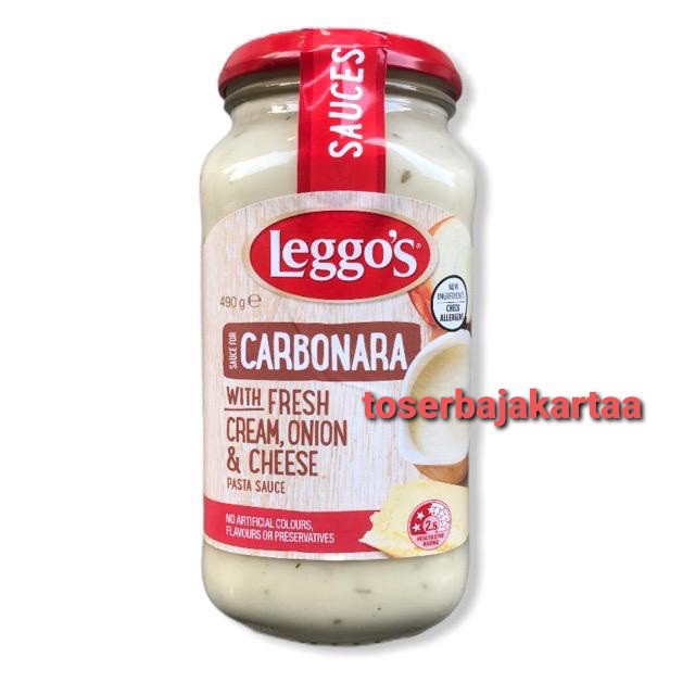 

SAUCE LEGGO'S CARBONARA With Fresh Cream,Onion & Chese