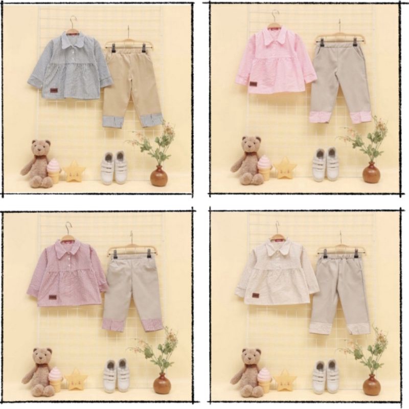 PROMO SETELAN ANAK PEREMPUAN BAJU ANAK PEREMPUAN TERBARU 1-5 THN