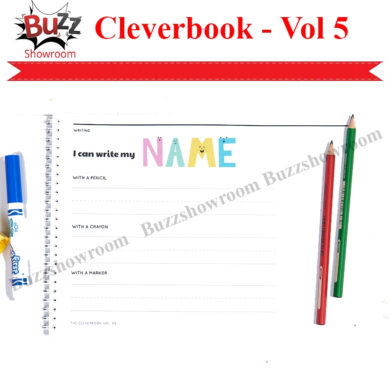 Buku Edukasi Anak Bayi Cleverbook Vol 5 60-72 bulan Cleverkins Inggris