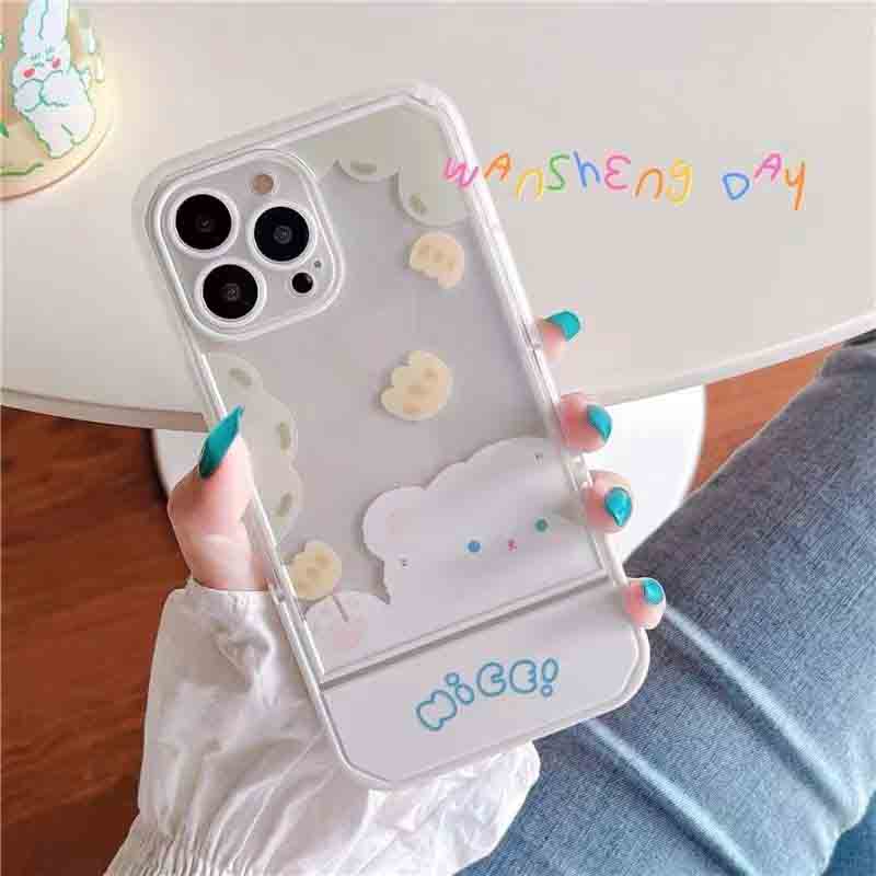 Soft Case Silikon TPU Transparan Motif Beruang Untuk IPhone 13 12 Mini 11 10 Pro XS Max X XR 8 7 6 6S Plus SE 2020