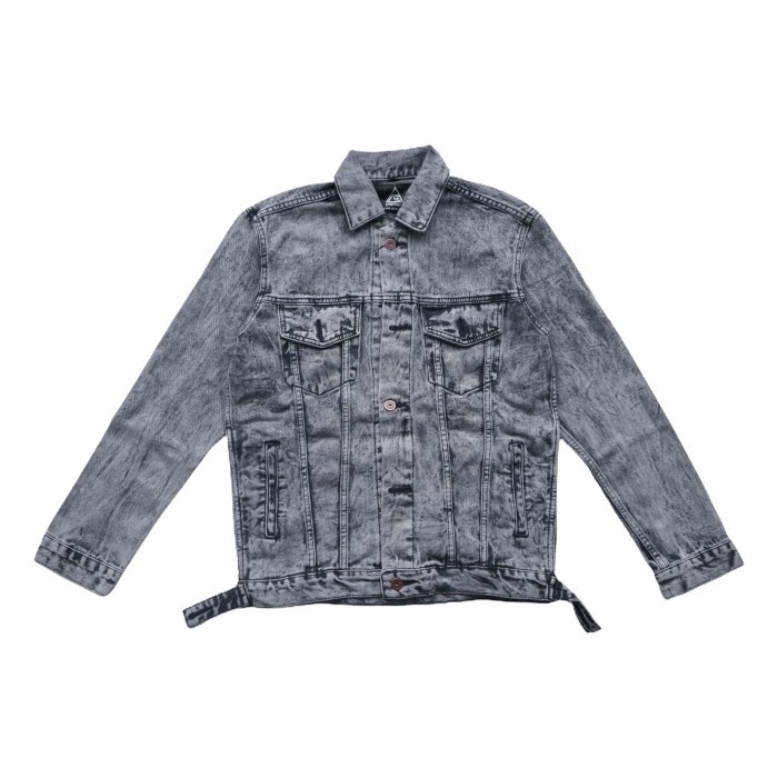 JAKET DENIM PAPAGO - JAKET JEANS PRIA LIMITED GREY - M