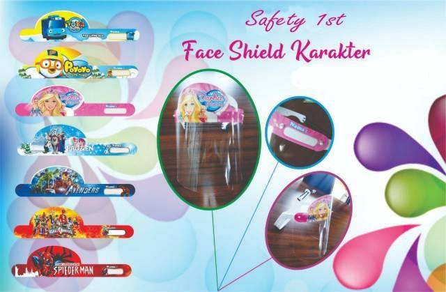 Face shield anak karakter