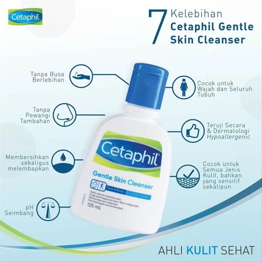 Cetaphil Gentle Skin Cleanser 500ml  For Face Body Sabun Pembersih Muka untuk Skin Care Cocok Untuk Segala Jenis Kulit