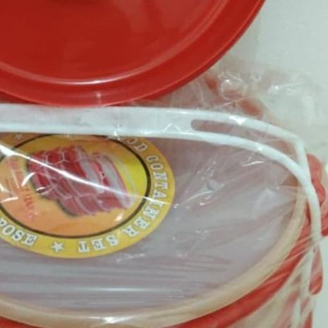 ♞ RANTANG CATERING SUSUN 3 BULAT PLASTIK / BOX CATERING SS 3 OMPRENG KOTAK MAKANAN ✧