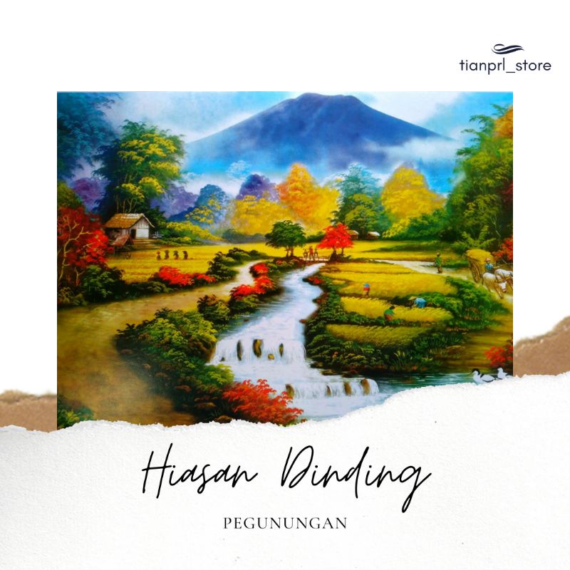 POSTER PEMANDANGAN ALAM PEGUNUNGAN