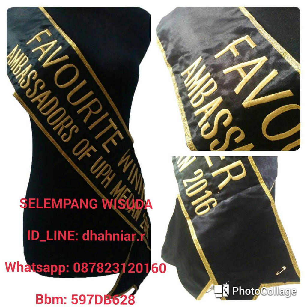 

Selempang Penghargaan (Satin dua baris)