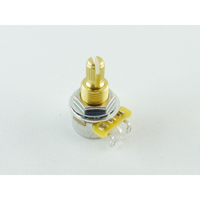 Potensio gitar &amp; bass CTS 250K A250K B250K &amp; 500K A500K B500K Mini gold Split Shaft Potentiometer original