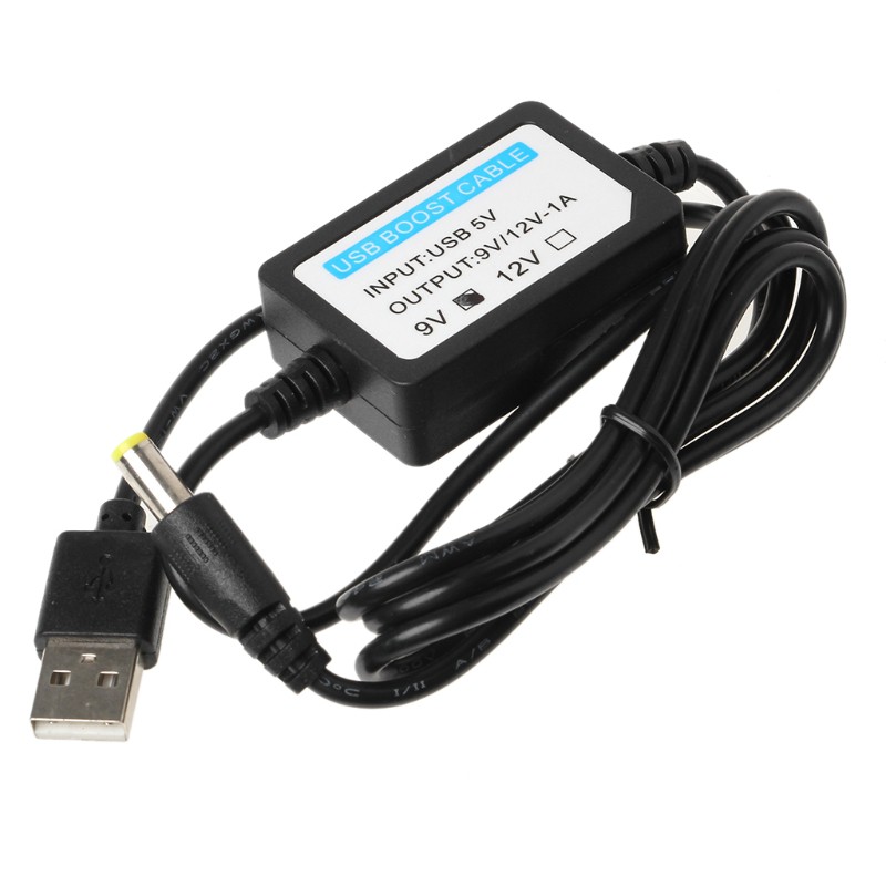 Vivi Kabel Adapter Konverter Power Supply Usb 5v Ke 9v 5.5x2.1mm Male Untuk Router Wifi 9v