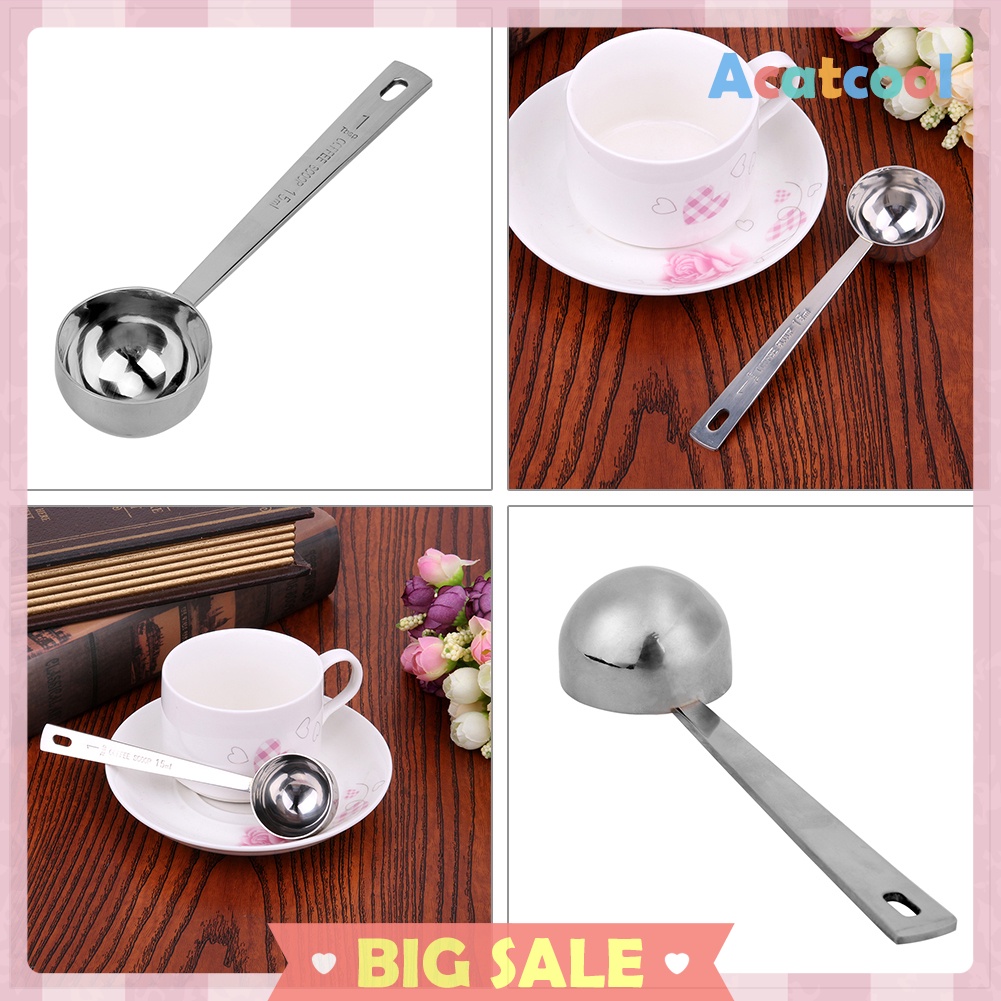 15ML/30ML Coffee Scoop Thicken Stainless Steel Tablespoon Measuring Spoon