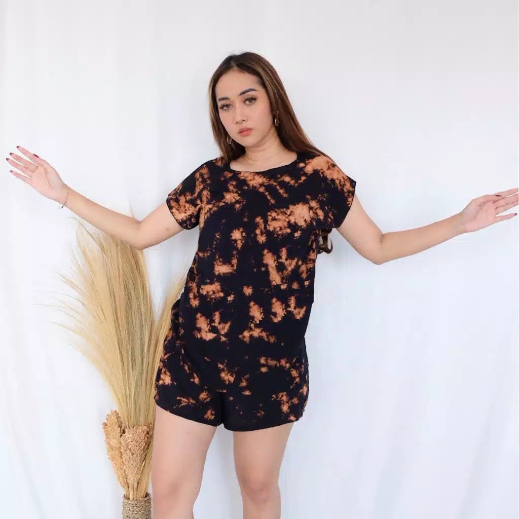 SETELAN PENDEK TIE DYE | ONE SET TIE DYE BALI