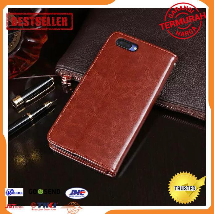 FLIP CASE HP REALME C2 WALLET LEATHER CASE DOMPET