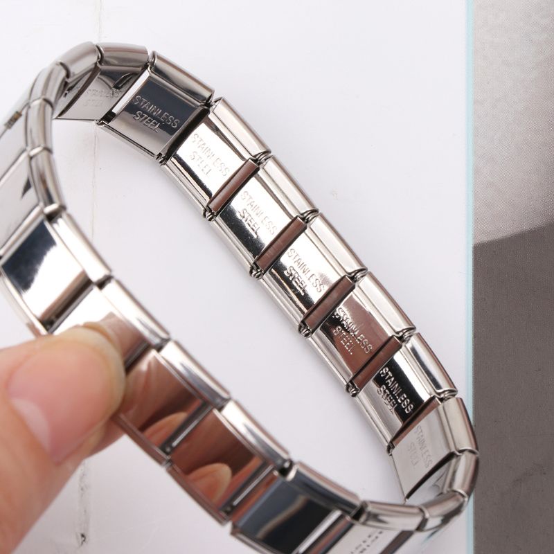 Siy Gelang Manset Elegan Novelty Gelang Stainless Steel Gelang Rantai Stretch