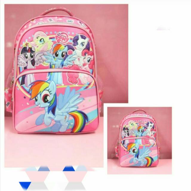 Tas ransel sekolah anak perempuan impor pony,tsum tsum dan sofia