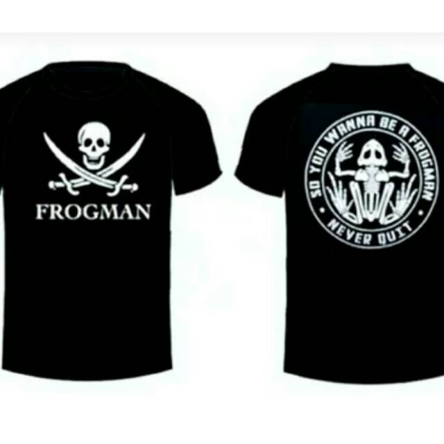 Kaos baju t-shirt frogman unisex