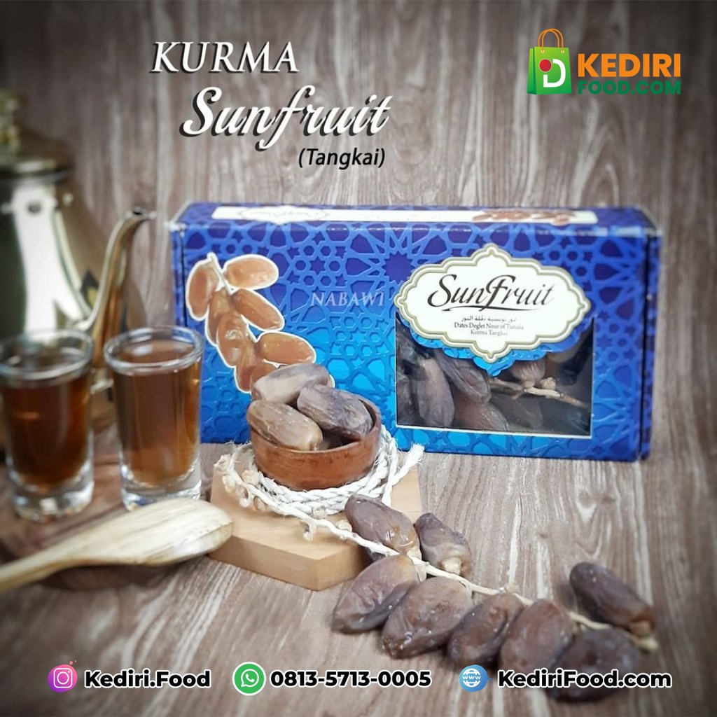 

KURMA TUNISIA SUNFRUIT 500 Gram | Kediri Food Pusat Kurma Grosir Oleh Oleh umroh haji