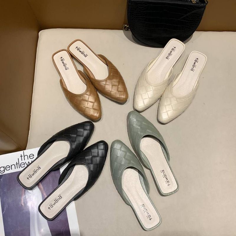 Tawana Sandal Wanita Sandal Flat Sepatu2115 Bahan Karet