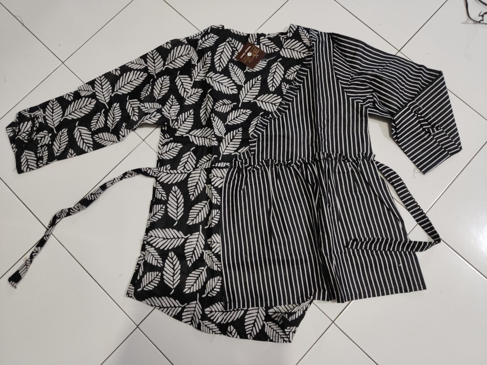 Batik Wanita Kekinian Blouse Batik Brokat Batik Kombinasi