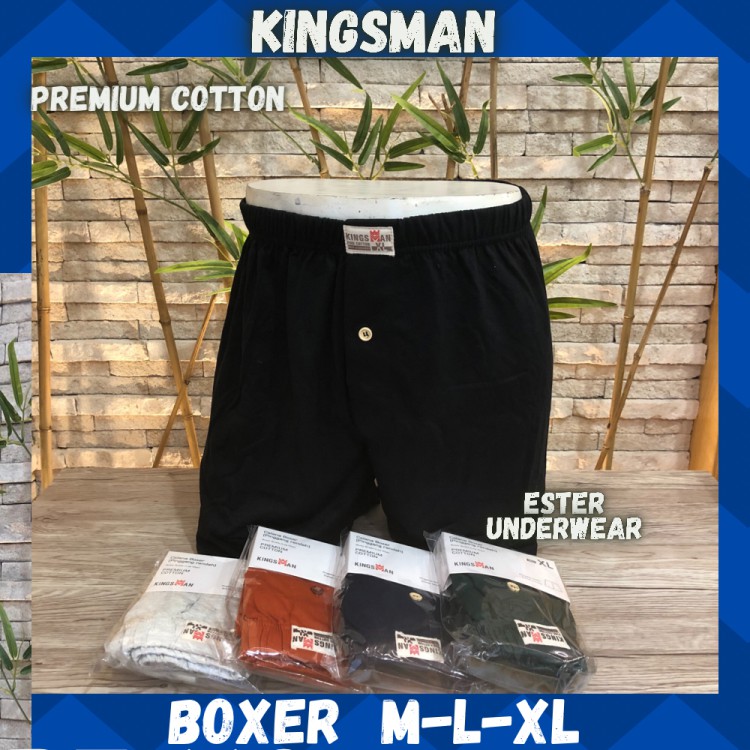 Celana Boxer Premium Cotton Kingsman  Isi-1 pcs