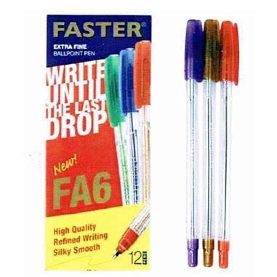 

Pulpen/Ballpen Faster FA6 (Hitam)
