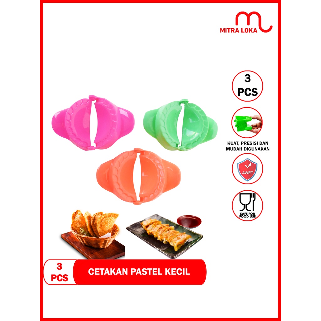 Jual Mitra Loka Cetakan Pastel Pangsit Kue Dumpling Gyoza Random