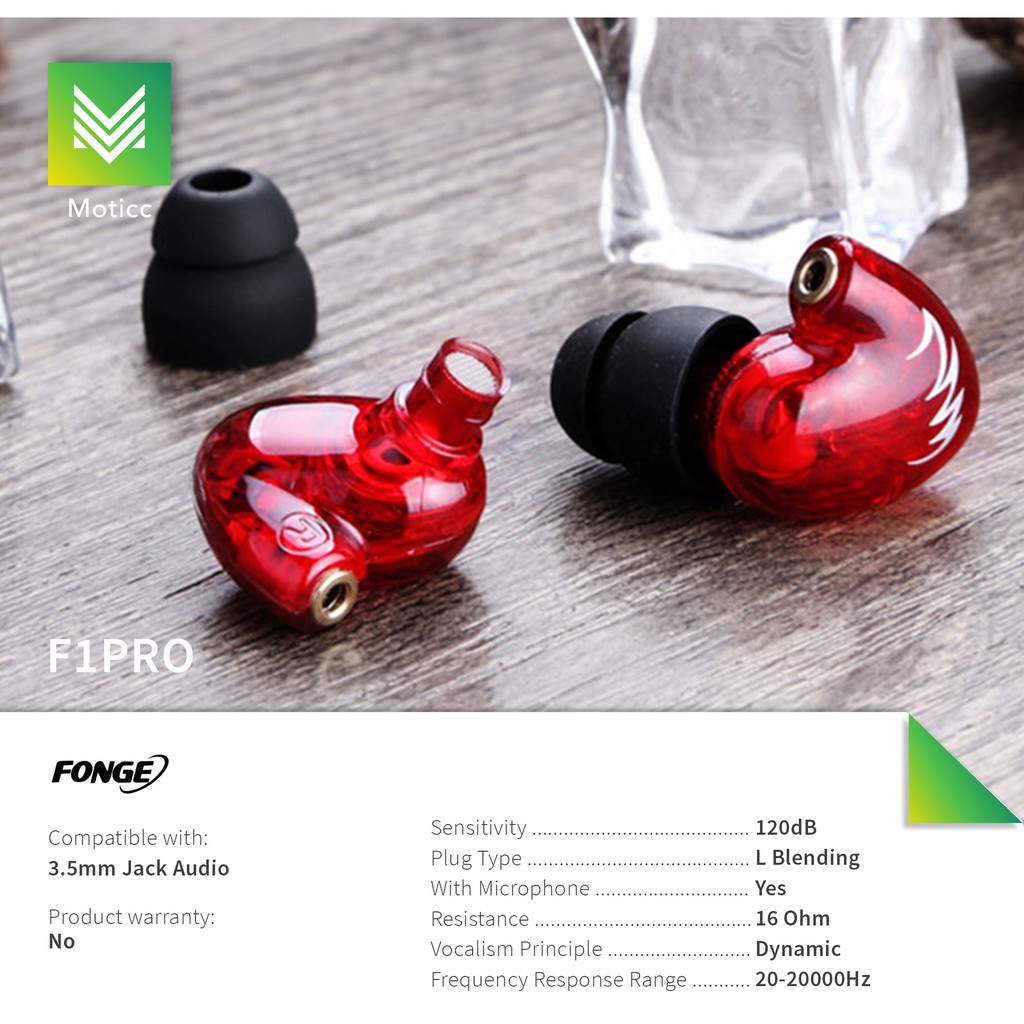 FONGE F1 Pro with Mic Earphone Bass Headset Sports