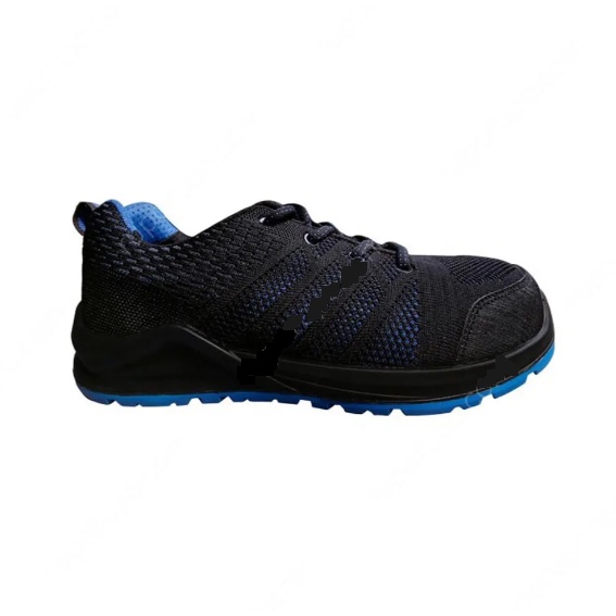 Krisbow Sepatu Pengaman Auxo Ukuran 39 - Hitam/biru