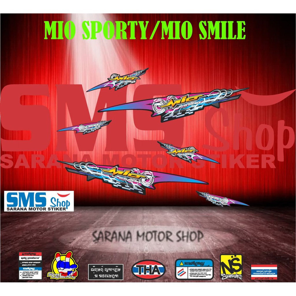 STIKER STRIPING VARIASI MIO SPORTY / MIO SMILE THAILAND