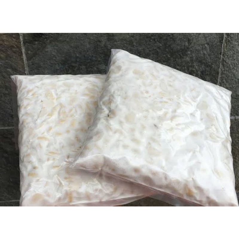 

tempe 1 papan bungkus plastik gepeng