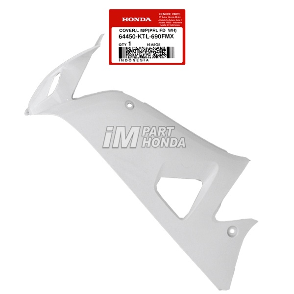 64450-KTL-690FMX Cover Sayap Dalam Kiri Supra Fit New Putih