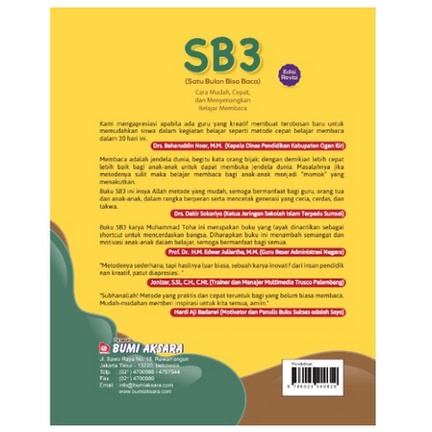 SB3: Satu Bulan Bisa Baca REGULER