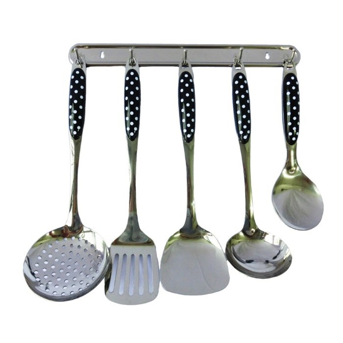 SPATULA SET NAKAMI Polkadot Set House Wares Kitchen Tool Set Sutil Irus Sodet Set 1.050gr