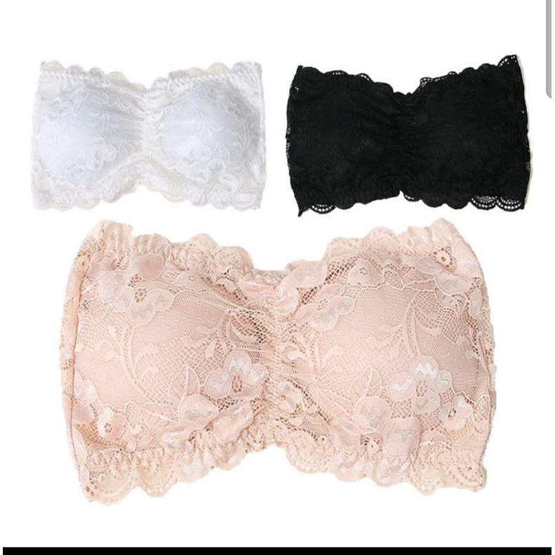 Bra Crop Kemben Renda/Lace Renda Brukat/Import