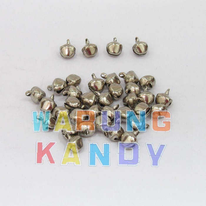 Bell Kerincing Gepeng 6mm Warna Nikel 1000pcs