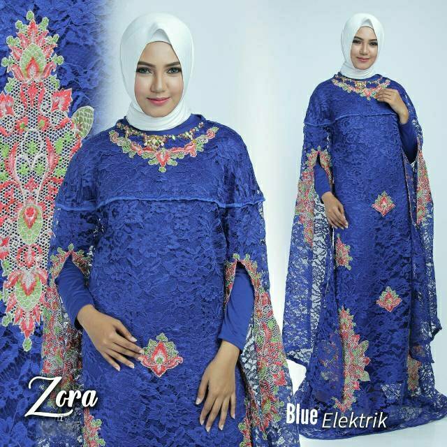 Gamis pesta brokat mewah