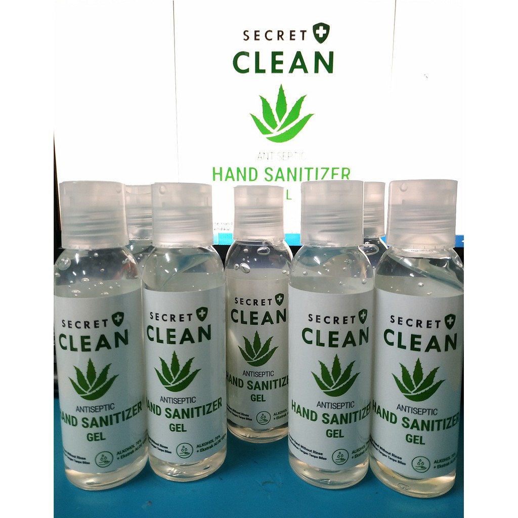 Hand Sanitizer secret clean Gel Ekstrak Aloe Vera 100ml