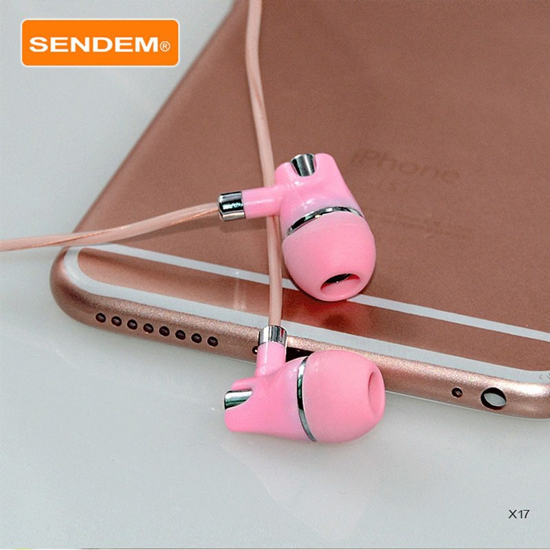 Earphone SENDEM X17 Headphones With Microphone 3.5mm Good Bass Sporty