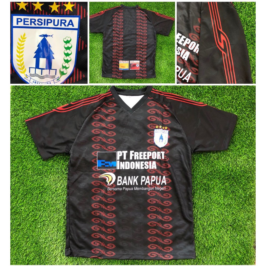 Dijual HITAM JERSEY PERSIPURA HOME 2018 2019 LIGA 1 GRADEORI Diskon