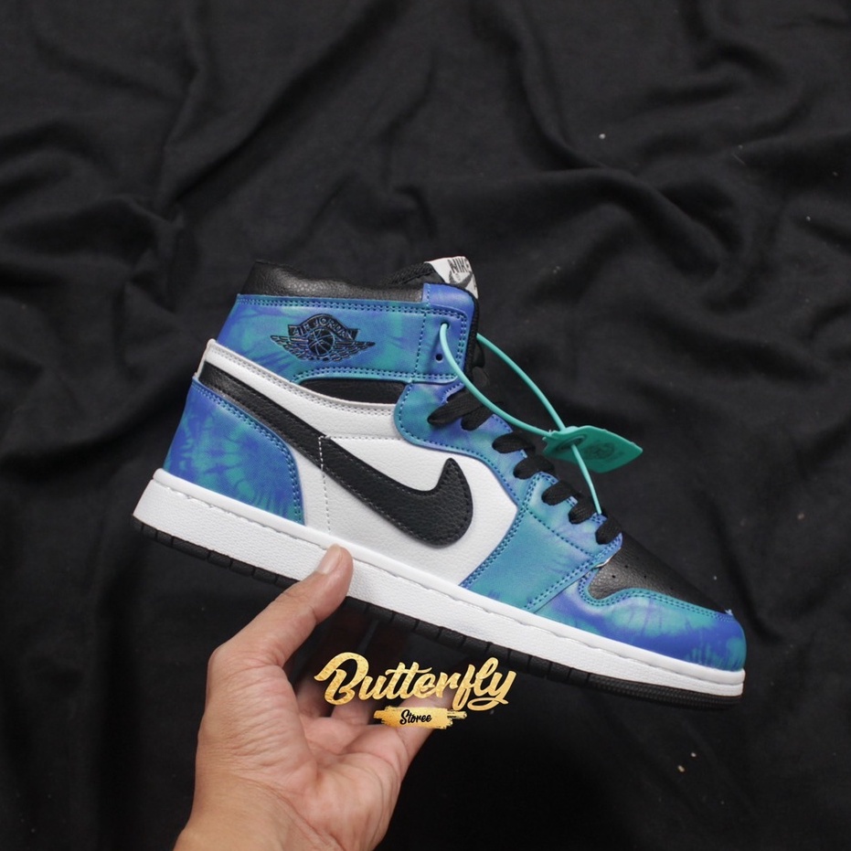 MAN & LADIES SEPATU BASKET AIR JORDAN D*OR LOW DAN HIGH WANITA PRIA SNEAKERS BASKET-TIE DYE