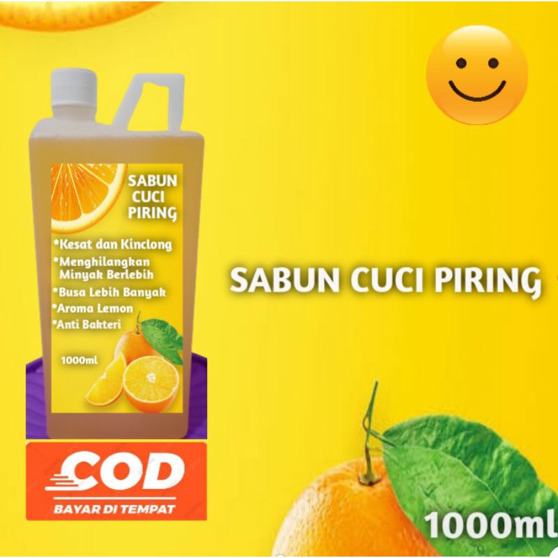 SABUN CUCI PIRING LEMON / SABUN CUCI PIRING 1 LITER